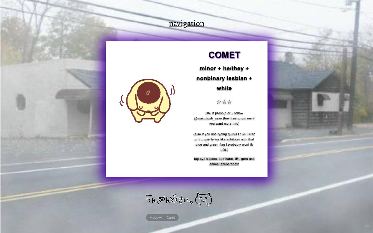 Carrd profile picture for @stutter